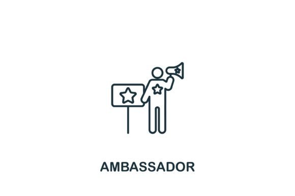 Ambassador Icon: A Versatile Graphic Design Asset for Crafters and Handmade Businesses