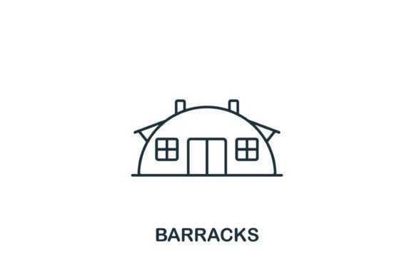 Barracks Icon: A Practical Design for War-Themed Embroidery Projects