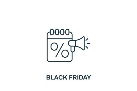 Black Friday Icon Graphics for Real Crafting Projects