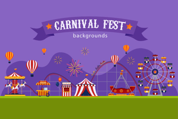 Carnival Fest Background B: A Versatile Graphic for Handmade Creations