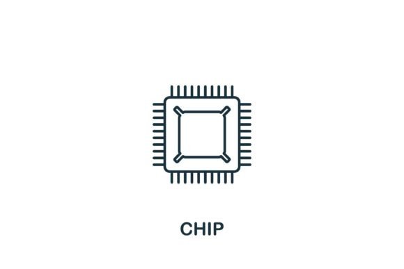 Chip Icon: A Modern Graphic Design Asset for Branding and Marketing