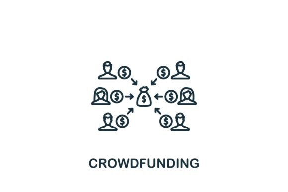Crowdfunding Icon: A Practical Graphic Design Asset for Digital Sellers