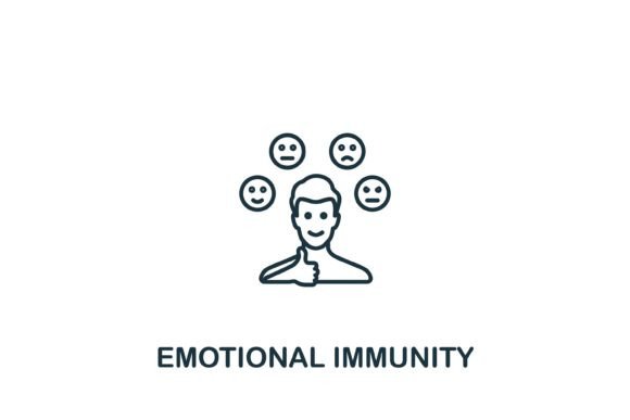 Emotional Immunity Icon: A Modern Design Asset for Content Creators