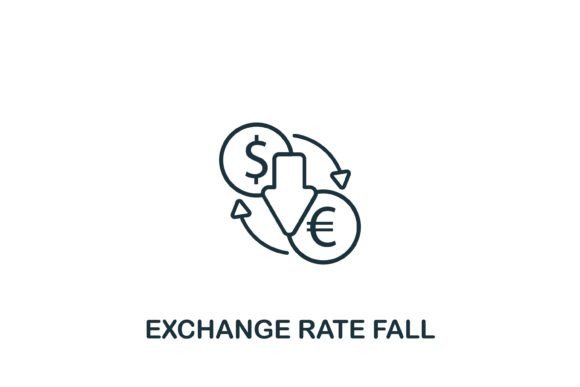 Exchange Rate Fall Icon: A Visual Asset for Modern Content Design