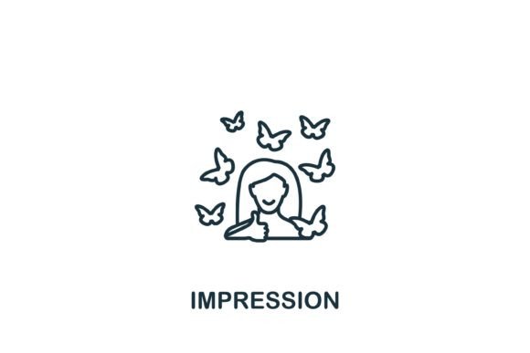 Impression Icon: A Simple Graphic for Stylish Digital Products
