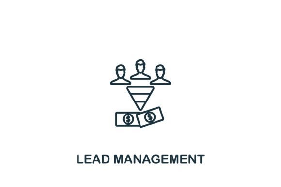 Lead Management Icon: A Versatile Graphic Design Asset for Modern Visual Projects