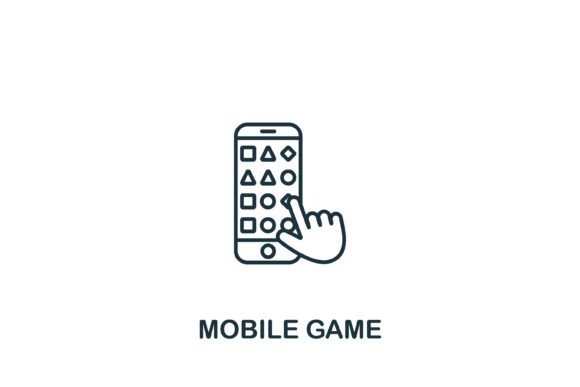 Mobile Game Icon: A Versatile Design for Embroidery Projects