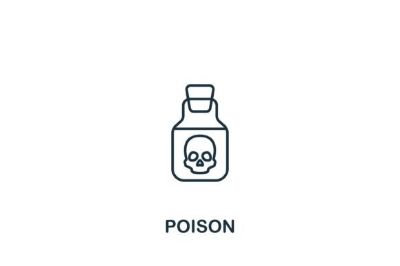 Poison Icon: A Versatile Graphic Design Asset for Modern Content Creators