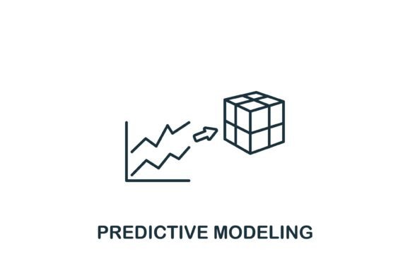 Predictive Modeling Icon: A Modern Design Asset for Local Business Branding
