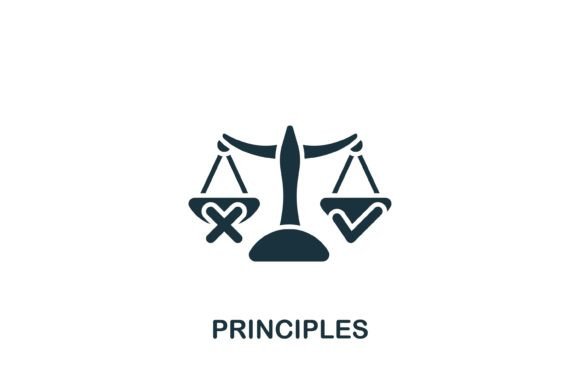 Principles Icon: A Versatile Graphic Design Asset for Creative Projects