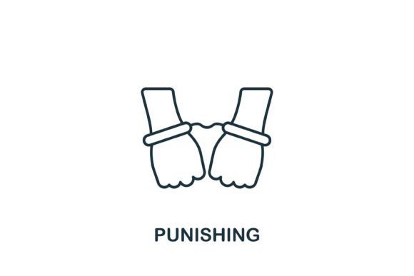 Punishing Icon: A Bold Graphic Design Asset for Local Business Branding