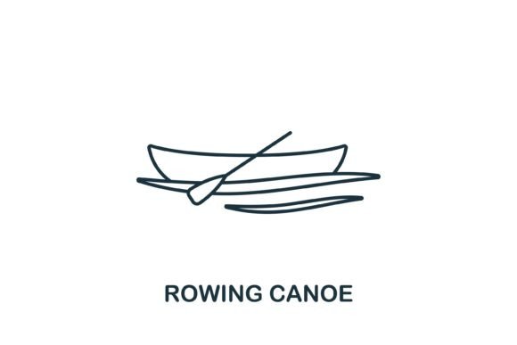 Rowing Canor Icon: A Versatile Graphic for Local Business Branding