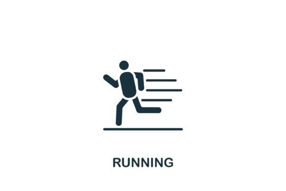 Running Icon: A Versatile Graphic Design Asset for Local Business Branding