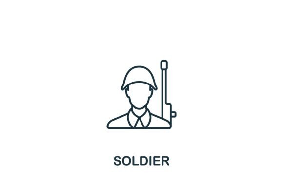 Soldier Icon: A Versatile Graphic Design Asset for Modern Branding