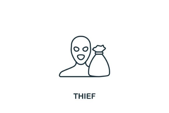 Thief Icon: A Versatile Graphic Design Asset for Modern Content Publishing