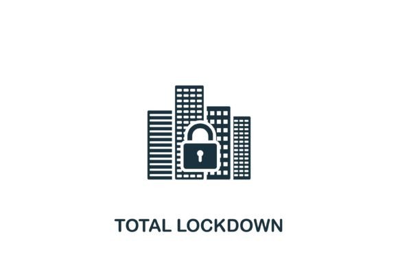 Total Lockdown Icon: A Practical Graphic Design Asset for Local Business Branding