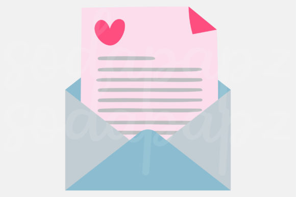 Valentines - Love Letter 5: A Graphic Icon for Heartfelt Handmade Projects