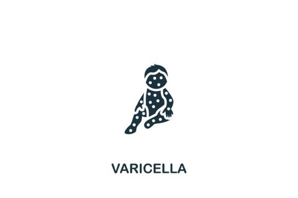 Varicella Icon for Crafting: A Simple Graphic Design Asset for Handmade Creations