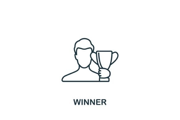 Winner Icon: A Versatile Graphic Design Asset for Creative Projects